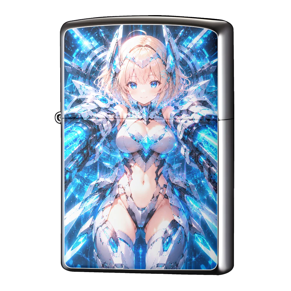 オリジナルZIPPO(ジッポー)ライター製作|武装メカ少女(SF)