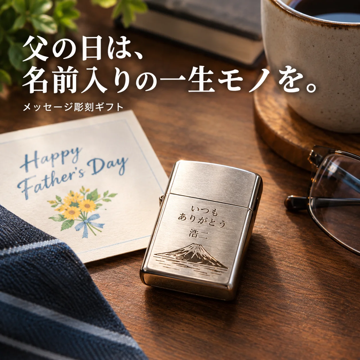 オリジナルZIPPO製作 父の日ギフト